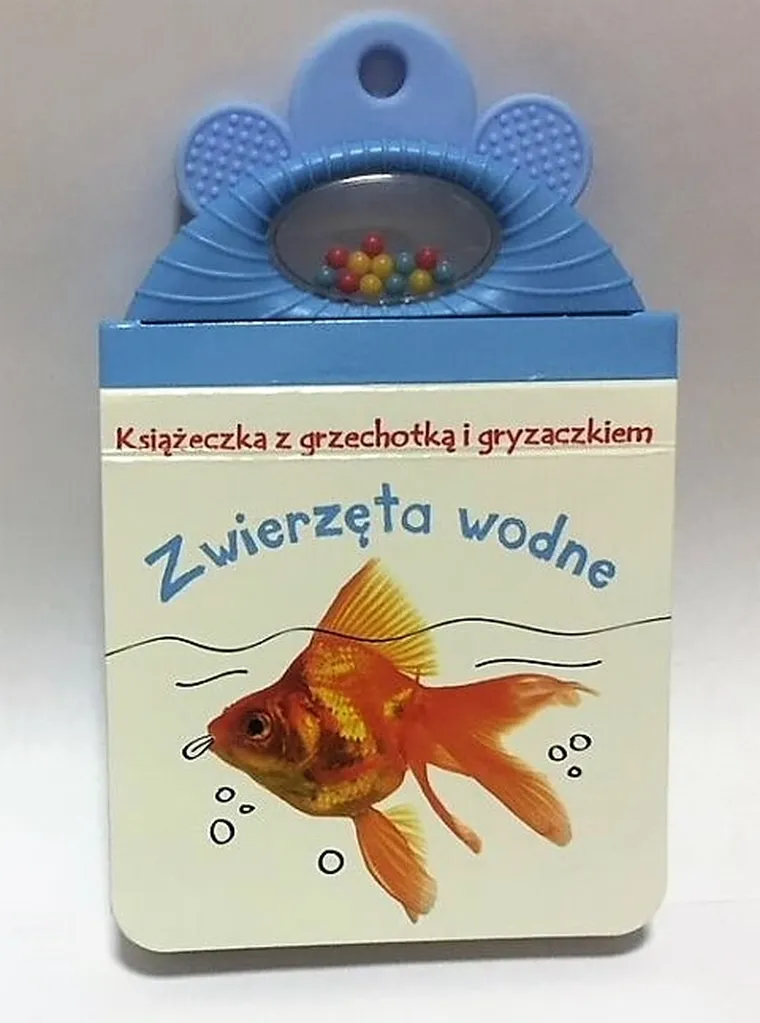 Książeczka z grzechotką i gryzaczkiem. Zwierzęta wodne