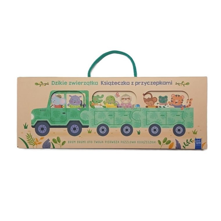 Książeczka z przyczepkami. Dzikie zwierzątka