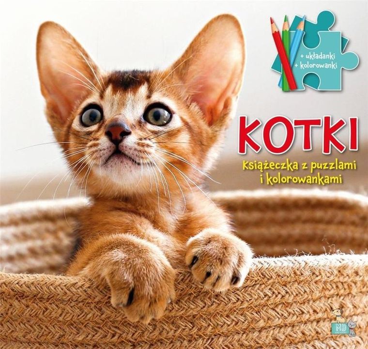 Książeczki z puzzlami i kolorowankami. Kotki