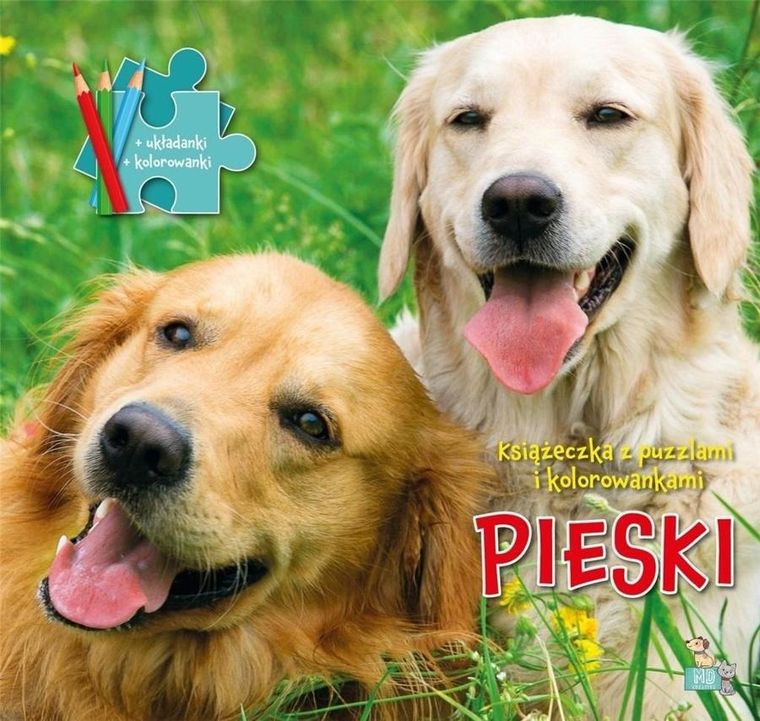 Książeczki z puzzlami i kolorowankami. Pieski