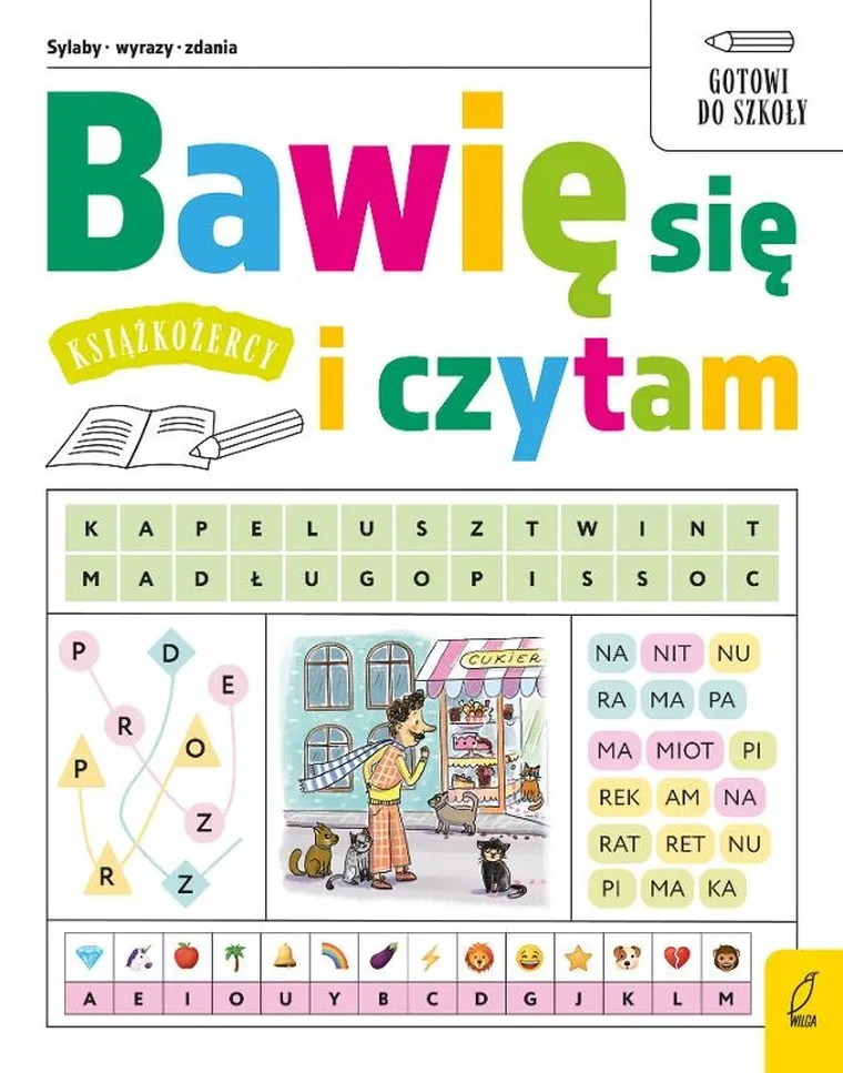 Książkożercy. Bawię się i czytam. Sylaby, wyrazy, zdania