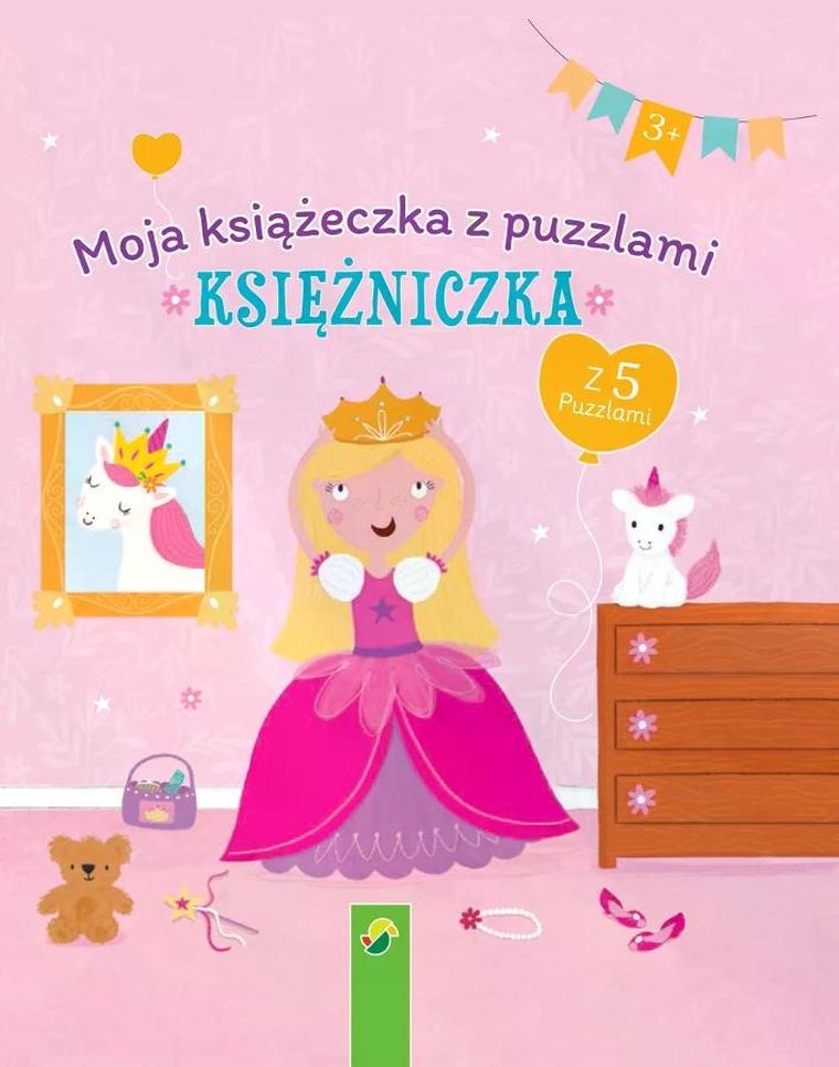 Księżniczka. Moja książeczka z puzzlami