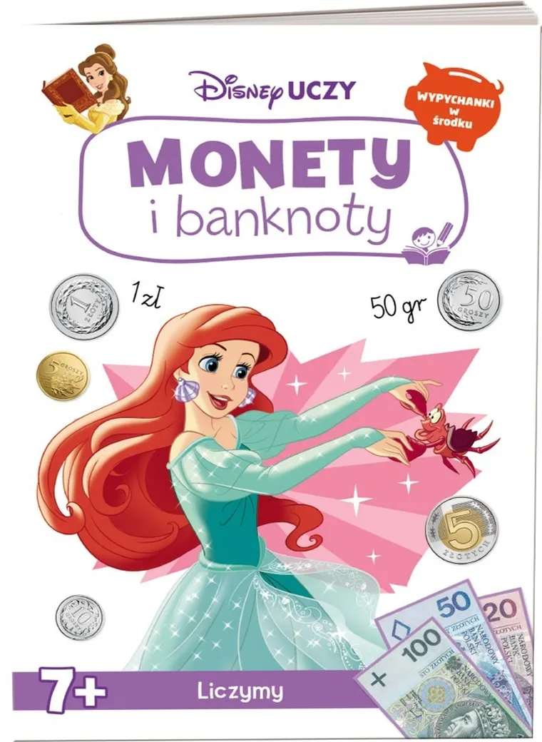 Księżniczki Disneya. Disney Uczy. Monety i banknoty