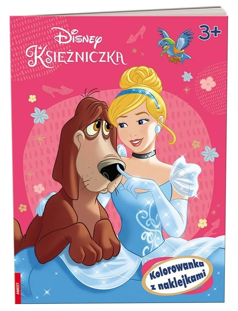 Księżniczki Disneya. Kolorowanka z naklejkami