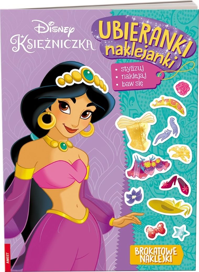 Księżniczki Disneya. Ubieranki, naklejanki