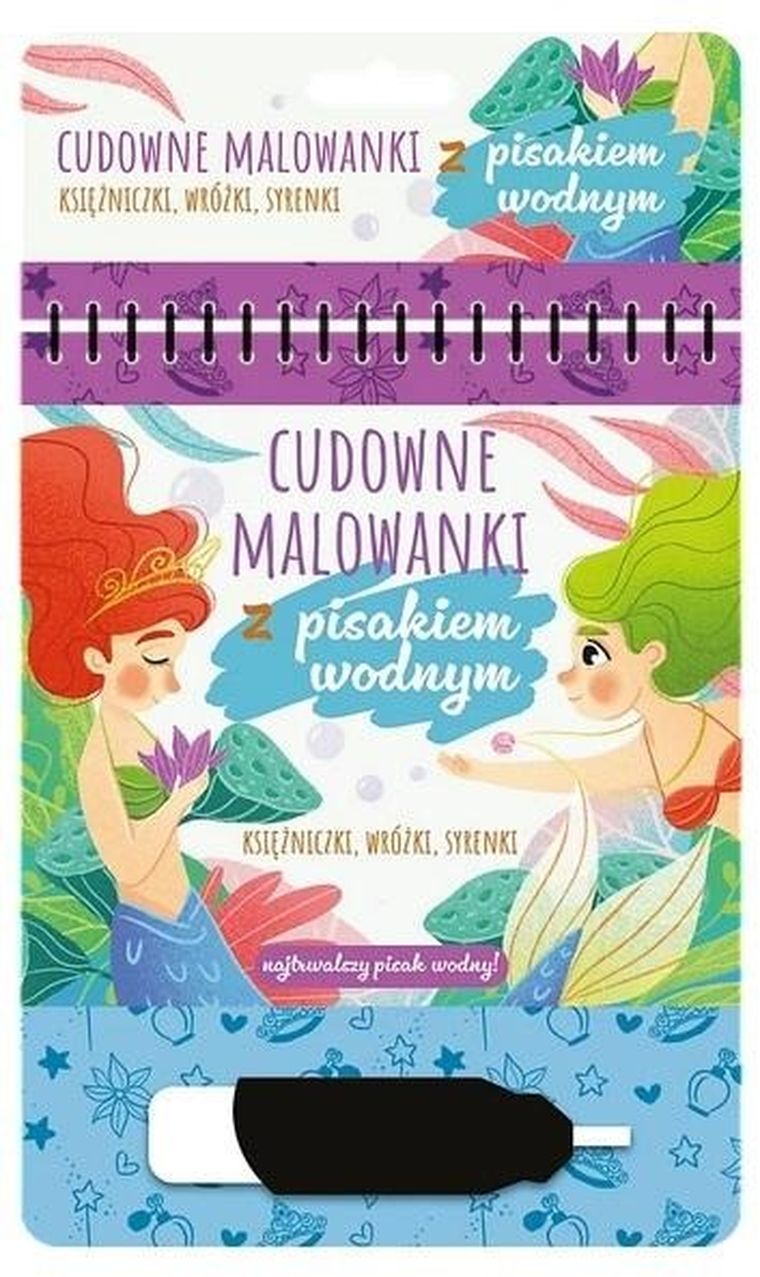 Księżniczki, wróżki. Malowanki z pisakiem wodnym