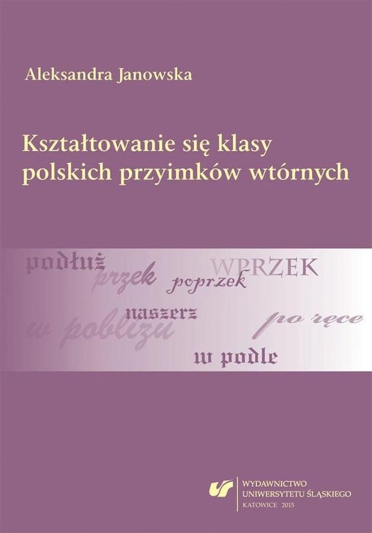 Kształtowanie się klasy polskich przyimków wtórnych