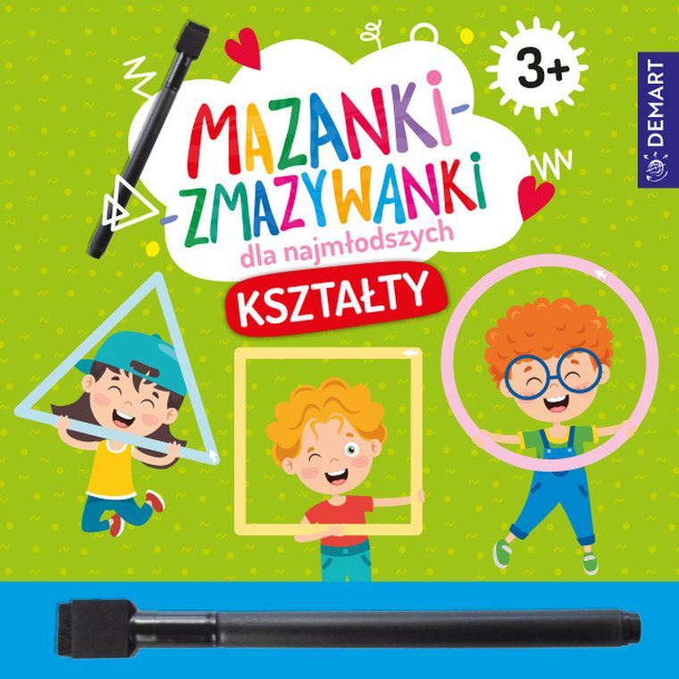 Kształty. Mazanki-zmazywanki