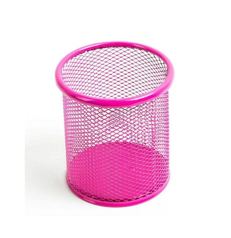 Kubek na długopisy siatka, różowy