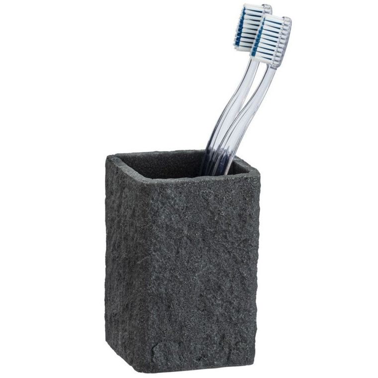 Kubek na szczoteczki, Villata, czarny