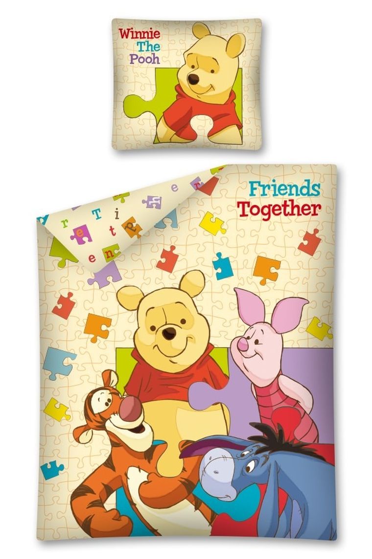 Kubuś Puchatek, 2-częściowy komplet pościeli, 140-200 cm