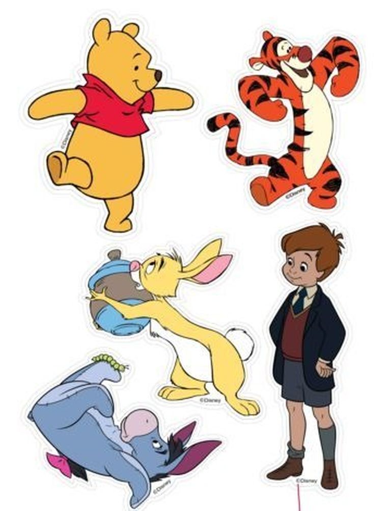 Kubuś Puchatek, dekoracje ścienne, zestaw