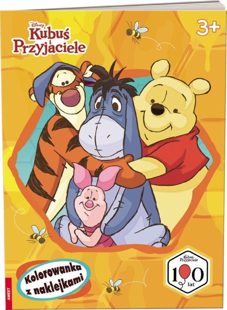 Kubuś Puchatek i przyjaciele. Kolorowanka z naklejkami