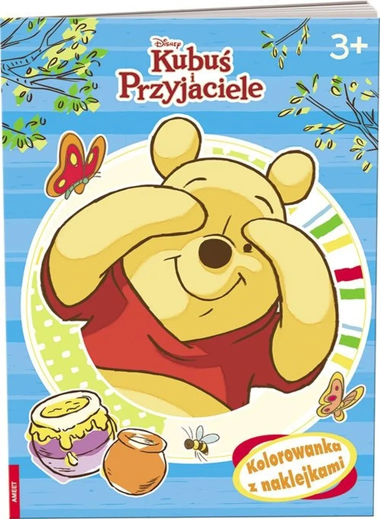 Kubuś Puchatek. Kolorowanka z naklejkami