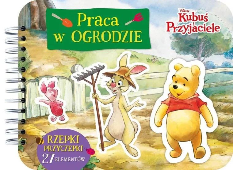 Kubuś Puchatek. Praca w ogrodzie. Rzepki-przyczepki