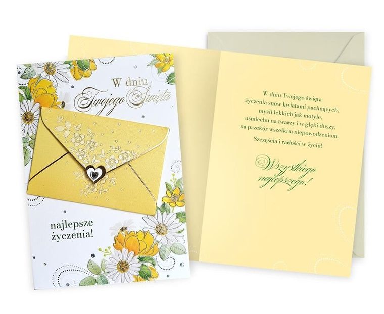 Kukartka, karnet B6, najlepsze życzenia