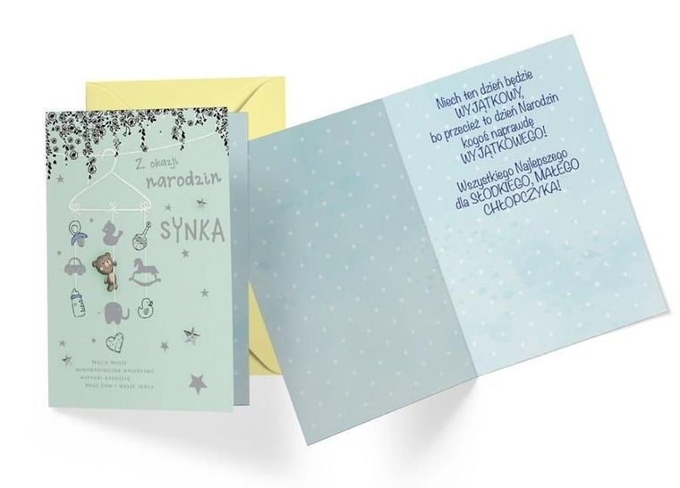 Kukartka, karnet B6, Narodziny synka
