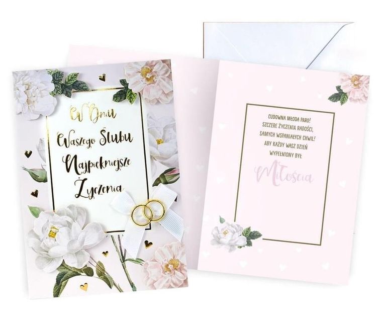 Kukartka, karnet B6, Ślub