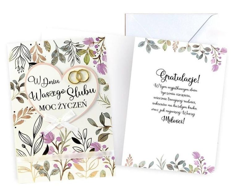 Kukartka, karnet B6, Ślub