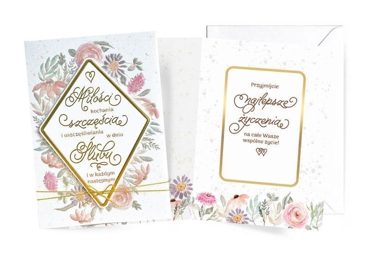 Kukartka, karnet B6, ślub