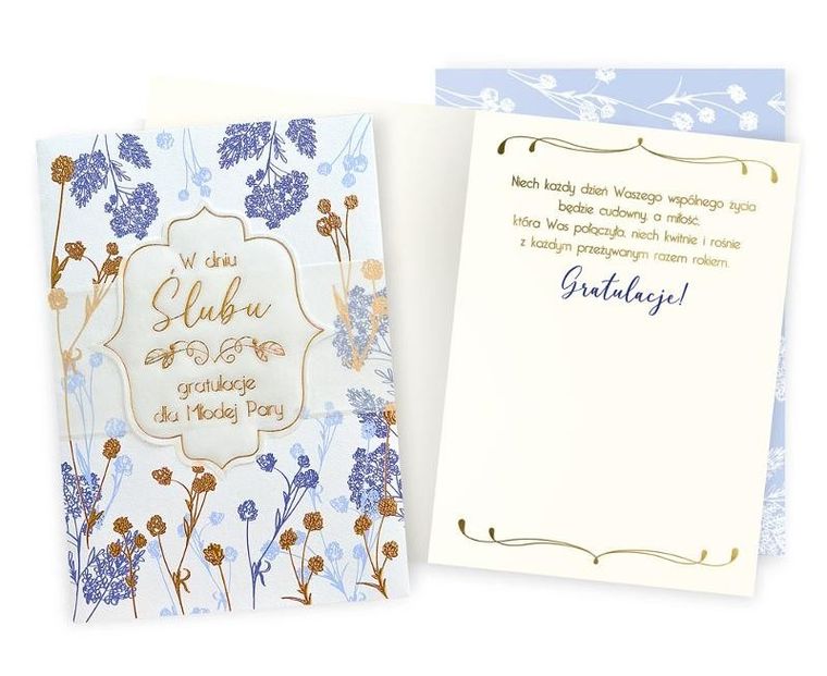 Kukartka, karnet B6, ślub