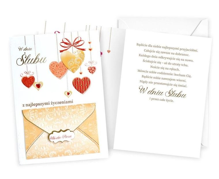 Kukartka, karnet B6, ślub