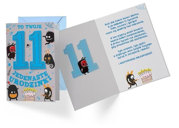 Kukartka, karnet B6, Urodziny 11