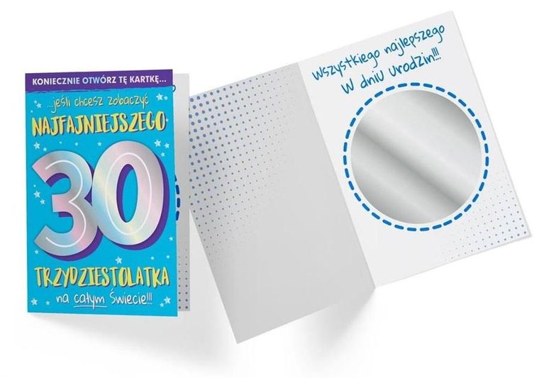 Kukartka, karnet B6, Urodziny 30