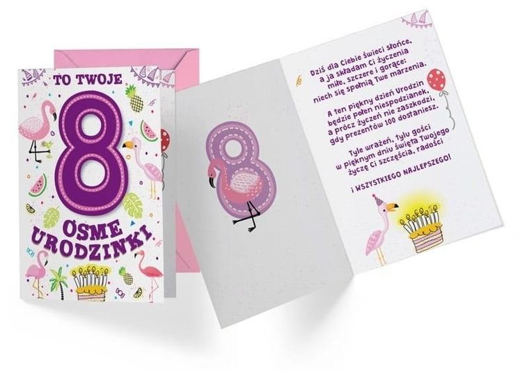 Kukartka, karnet B6, Urodziny 8