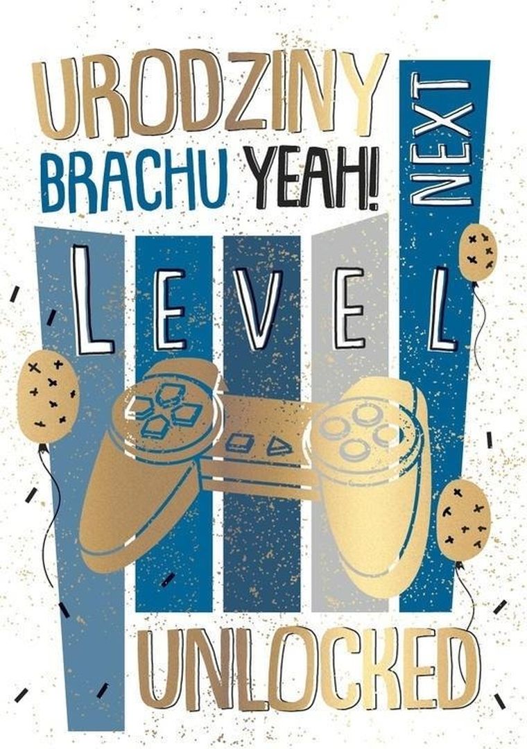 Kukartka, karnet B6, Urodziny, pad