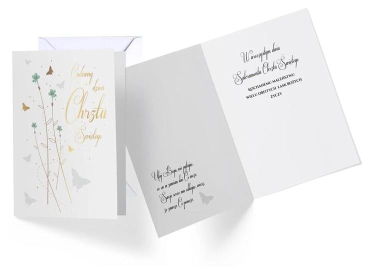 Kukartka, karnet, Chrzest