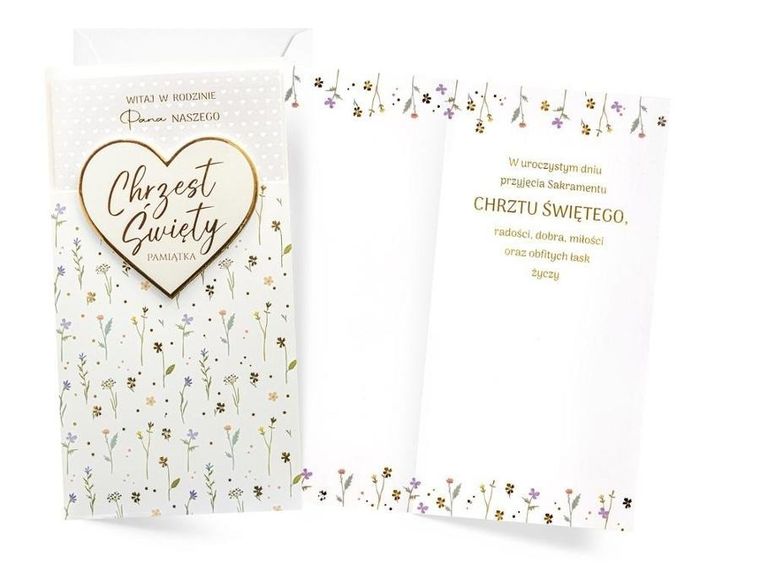 Kukartka, karnet, Chrzest