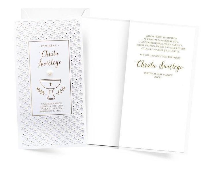 Kukartka, karnet, Chrzest