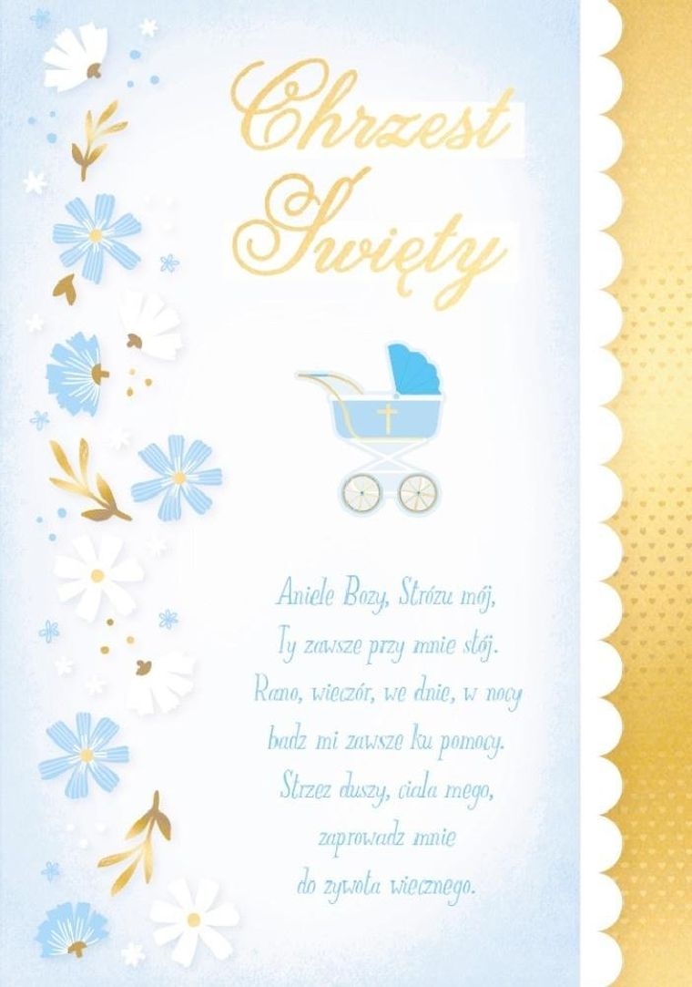 Kukartka, karnet, Chrzest