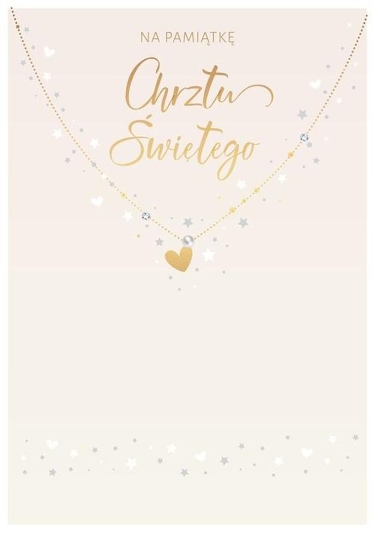Kukartka, karnet Chrzest