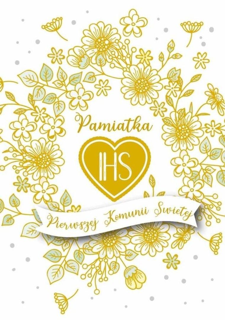 Kukartka, karnet Komunia