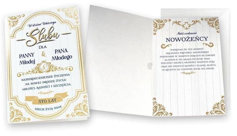 Kukartka, karnet muzyczny, Ślub