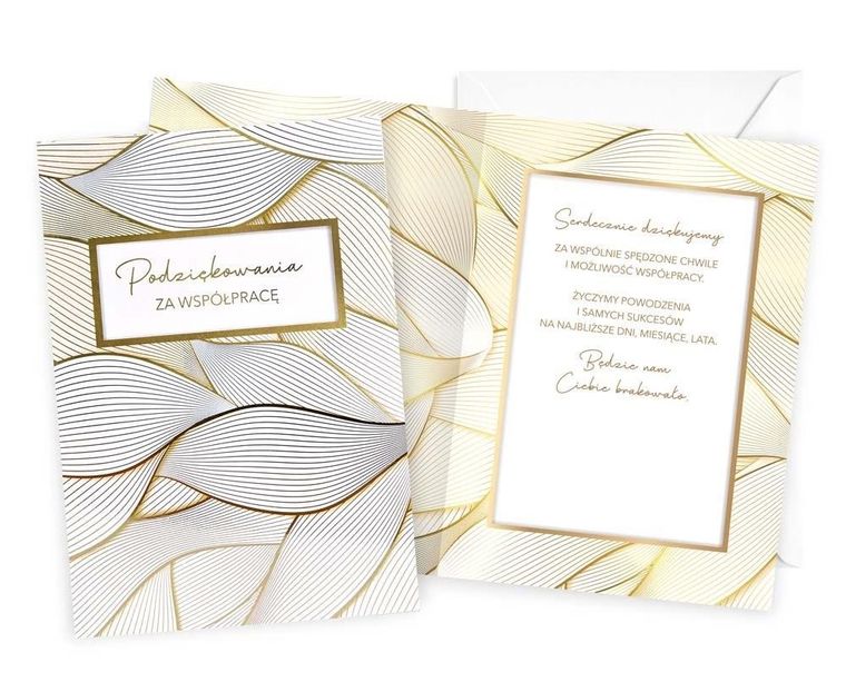 Kukartka, karnet, Podziękowania