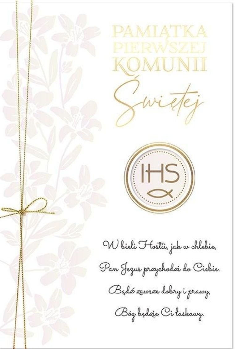 Kukartka, karnet, Primus Komunia