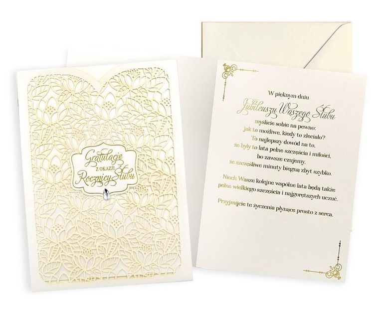 Kukartka, karnet, rocznica ślubu 25