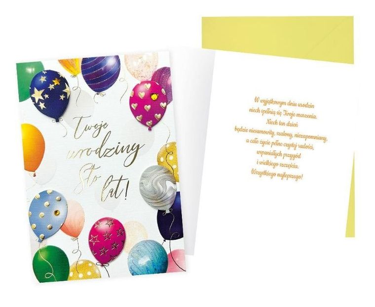 Kukartka, karnet, twoje urodziny