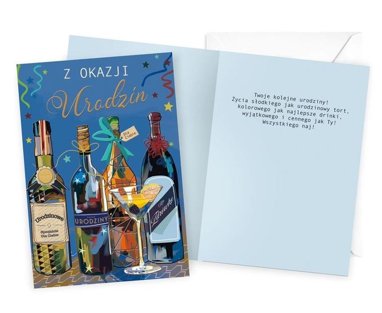 Kukartka, karnet urodzinowy B6