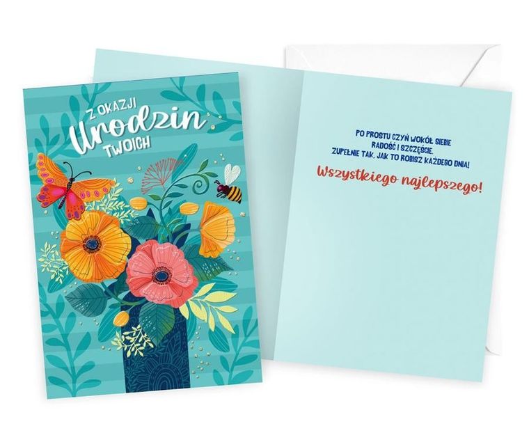 Kukartka, karnet urodzinowy B6