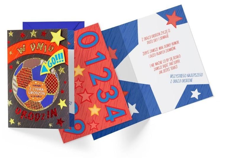 Kukartka, karnet urodzinowy B6