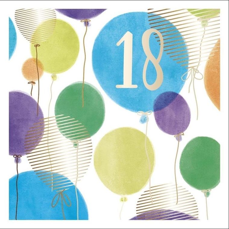 Kukartka, karnet, Urodziny 18