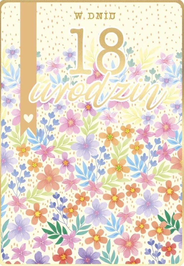 Kukartka, karnet, Urodziny 18