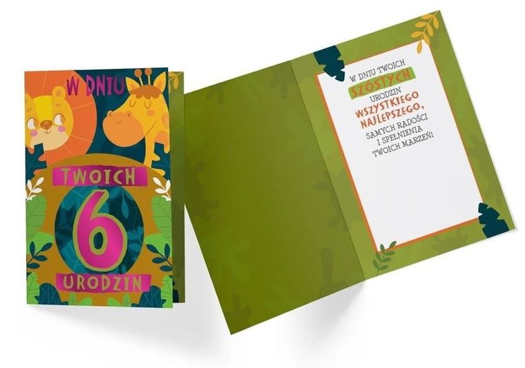 Kukartka, karnet, Urodziny 6