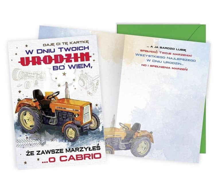 Kukartka, karnet, Urodziny