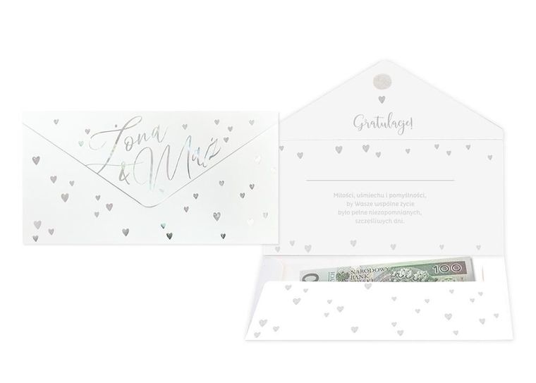 Kukartka, koperta podarunkowa, Ślub