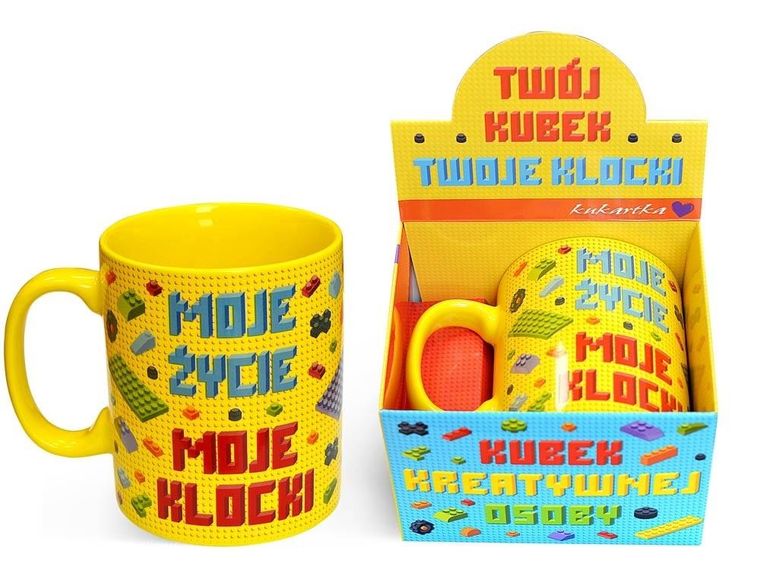 Kukartka, kubek gigant, Moje życie, moje klocki